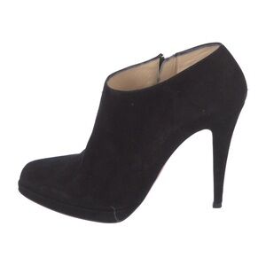 Christian Louboutin black suede heels